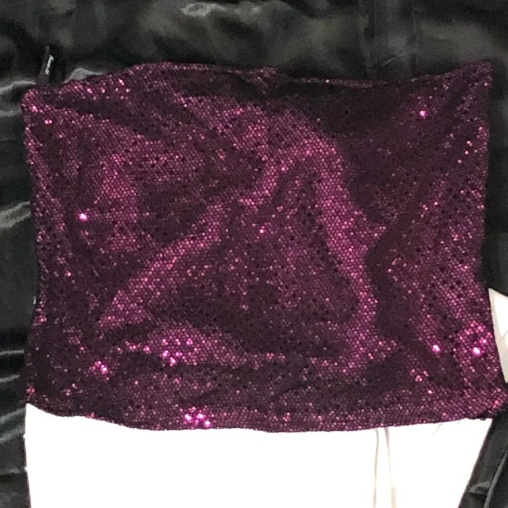 Forever21 Sequence Strapless Top Size L —#069 - Picture 2 of 8